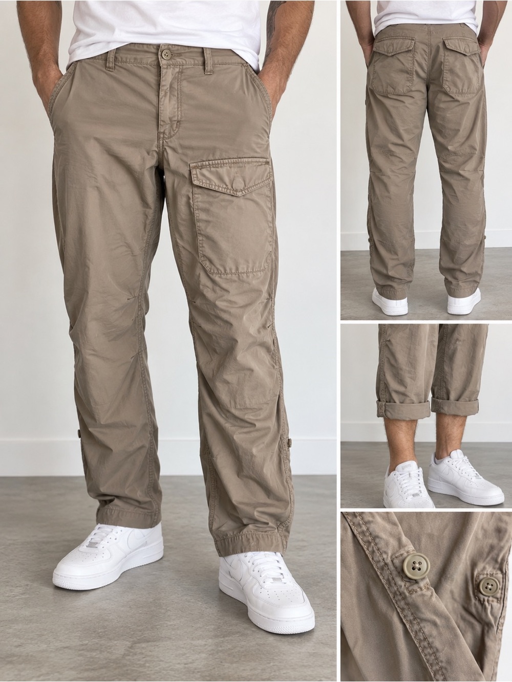 Polo Ralph Lauren Men’s 40 Utility Cargo Pants Khaki Military Outdoor